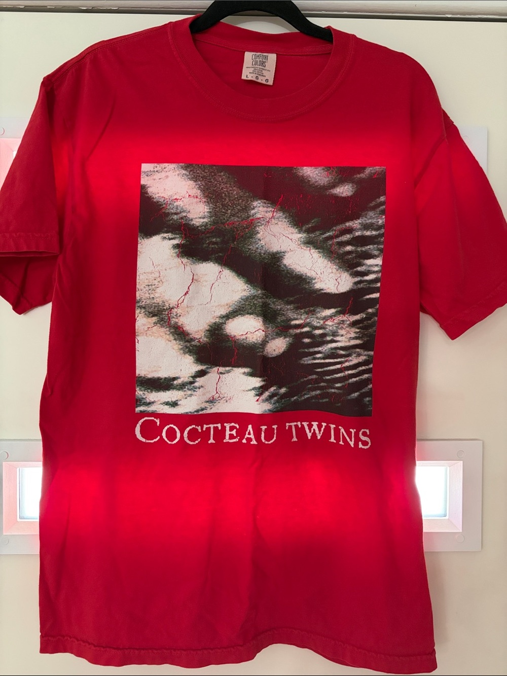 Cocteau Twins Comfort Colors Red Graphic Crewneck Tee